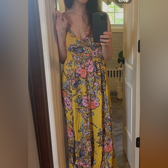 Free People Yellow Floral Maxi Dress - Picture 2 of 2